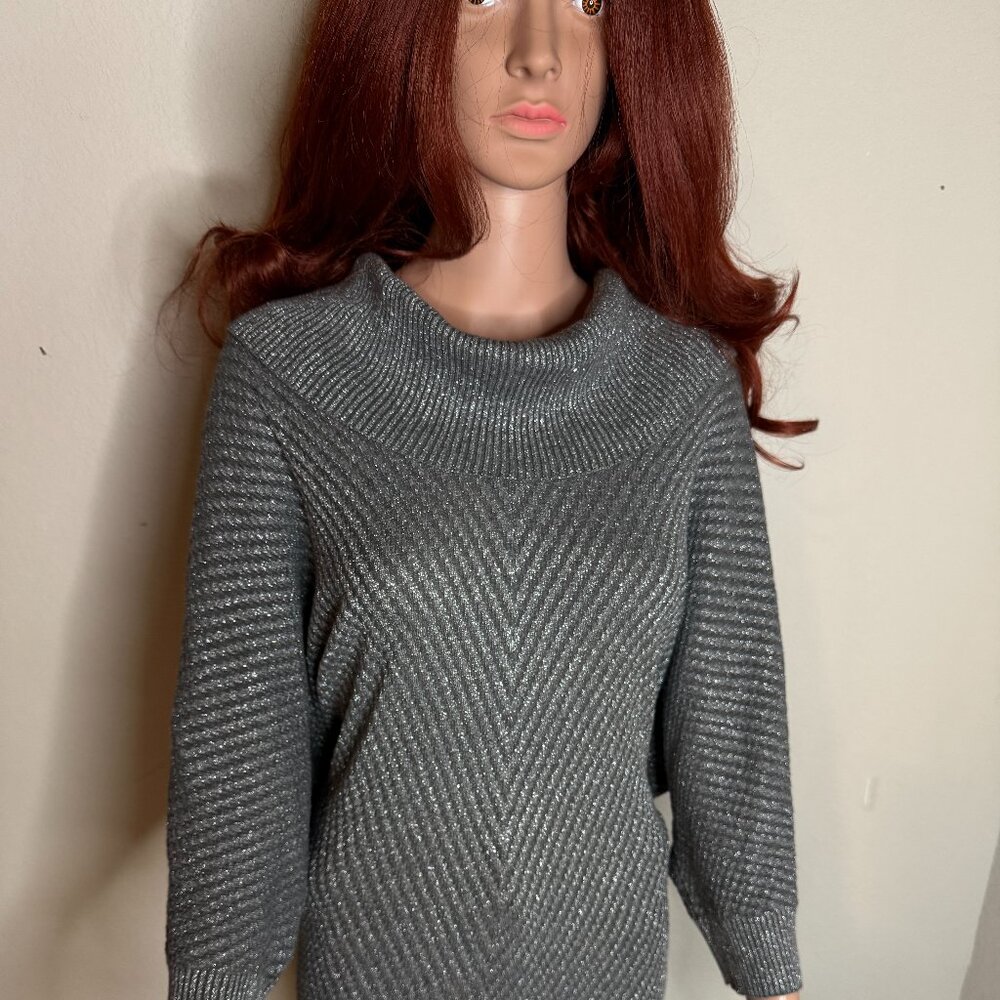 Alyx Gray Cowl Neck Sweater with Turtleneck Style